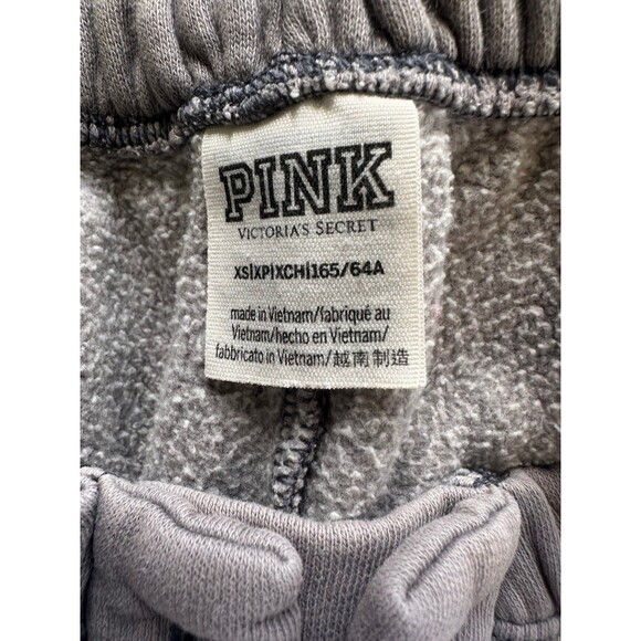 Victoria's Secret PINK Women's Gray Pull On Elastic Lace Up Jogger Sweatpants XS - Picture 4 of 5